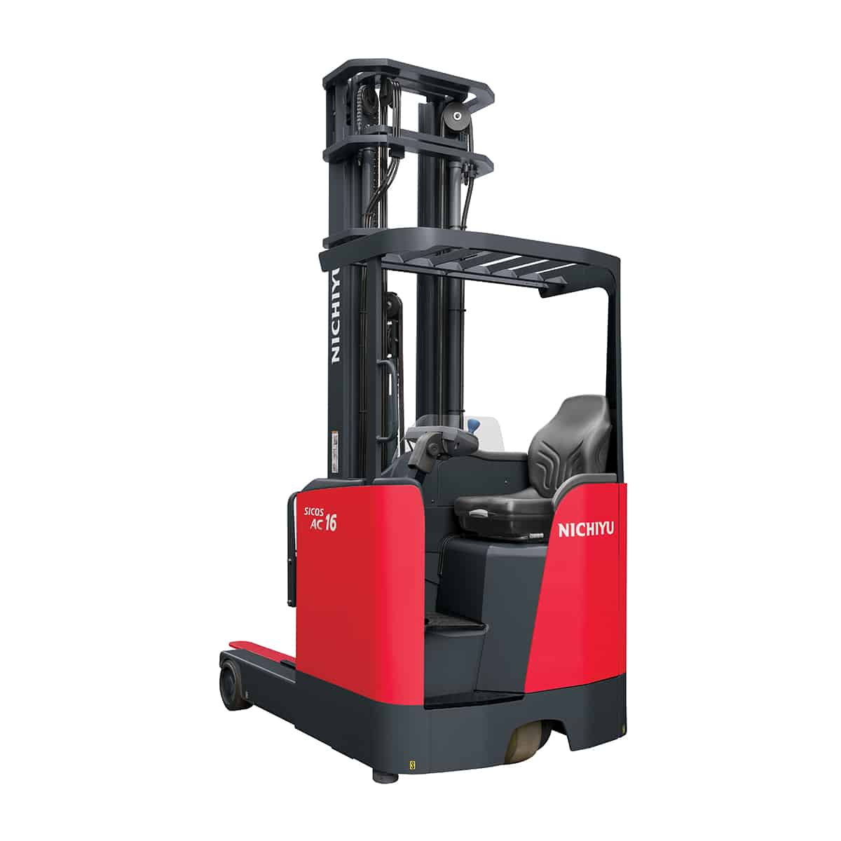 Nichiyu sit-on reach truck high mast